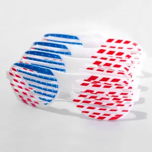 Lote de gafas de persiana patrióticas con diseño de barras y estrellas de EE. UU.