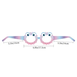 Mermaid party pufferfish paper glasses with galaxy gradient color and spikes