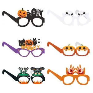 Set de 6 gafas decorativas para Halloween con diseños de calabaza, fantasma y murciélago