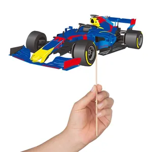 Accessoire photo de voiture de course pour anniversaire de garçon avec support