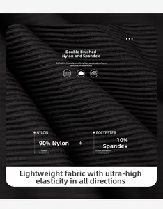 Detail des atmungsaktiven Rippstoffes mit 90% Nylon und 10% Elasthan-Mischung
