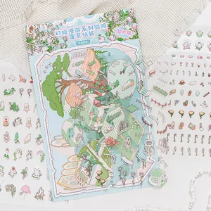 Miniature scenery stickers Lost Kingdom theme with ultra-large decorative elements