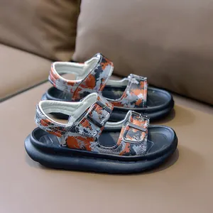 Details von Jungen Camouflage Sandalen mit verstellbaren Schnallen und dicker Sohle