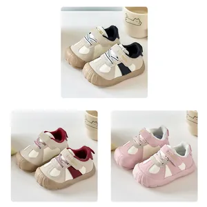 Chaussures de marche printemps pour bébés avec semelle souple et embout de protection