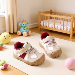 Baby First Walker Shoes Anti-Collision Soft Sole Infants Toddler Sneakers Casual Patchwork Fashion Magic Tape Walking Shoes