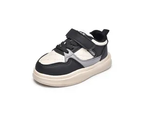 Macro view of kids sports shoes with diamond quilted pattern and Velcro strap detail
