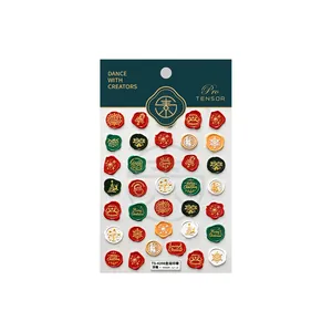 Kerst nagelstickers set met reliëf lakzegel motieven zoals sneeuwvlokken en rendieren 25 stuks