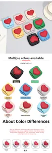 Detailed close-up of premium lychee grain leather mini coin purse in 8 vibrant colors