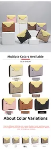 Detailed view of genuine leather elephant card holders in various colors and pebble texture