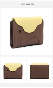 Detailed close-up of dark khaki elephant leather card wallet with fine stitching and textures