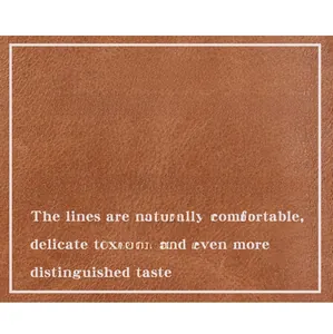 Macro detail of brown crazy horse leather showing natural grain and vintage texture