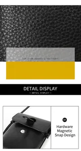 Detail van lychee patroon echt lederen textuur en gouden magnetische hardware sluiting