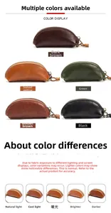 Mini portamonete in pelle opzioni di colore ed effetti di luce in cinque tonalità