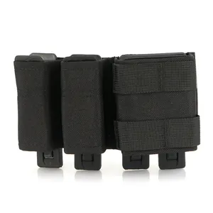 Taktische Dreifach Magazintasche 500D Nylon MOLLE System Magazinhalter Für Outdoor Kampf Airsoft Jagd Gürtel Weste Zubehör