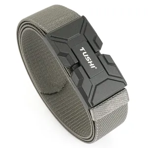 Tactical elastic belt with 3.5 magnetic quick-release buckle for outdoor activities