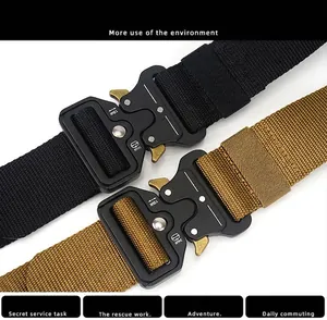 Detail von 4,3cm Nylon-Taktikgürteln mit hochfesten Metall-Schnellverschluss-Schnallen