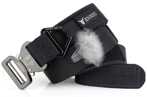 Cintura tattica in nylon con fibbia in alluminio e dettagli in tessuto traspirante
