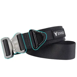 Cintura tattica in nylon con fibbia in alluminio aeronautico e anello a D resistente 24kN