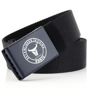 Ceinture Tactique en Nylon pour Hommes Avec Boucle Automatique en Plastique POM Anti-allergie Sangle Décontractée Extérieur