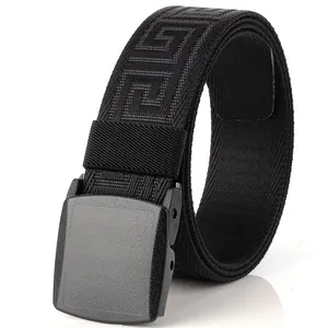 Taktischer Nylon Gürtel Metallfrei Sicherheitskontrolle Freundlich Kunststoff Schnalle Mäander Muster Lässig Outdoor Verstellbarer Gürtel Herren