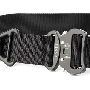 Tactical nylon belt with heavy-duty aviation aluminum buckle and 18kN load capacity