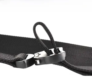 Tactical nylon belt detail showing the adjustable aviation aluminum buckle mechanism