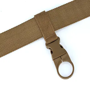 Tactical nylon water bottle holder clip for outdoor hiking and climbing gear