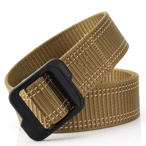 Ceinture tactique en nylon à séchage rapide avec boucle mate couleur kaki pour extérieur