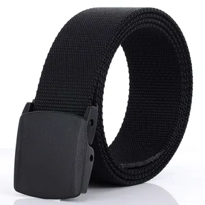 Tactical nylon belt with YKK plastic buckle for security check and outdoor sports