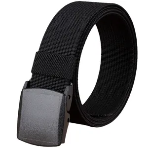 Men's lightweight nylon belt with YKK buckle for outdoor hiking and casual use