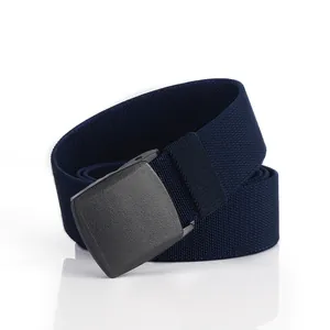 Ceinture Tactique en Nylon Élastique Avec Boucle en Plastique Sangle de Taille Ajustable en Toile Pour Randonnée Extérieure Voyage Accessoire