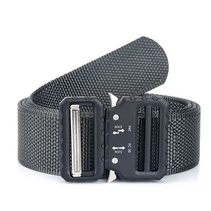 Tactical nylon cobra belt with heavy duty quick release metal buckle for outdoor training