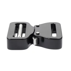 Black matte 45mm aluminum alloy tactical side release buckle for belts and backpacks