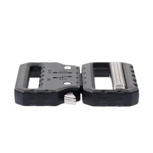 Detail view of FC38 38mm tactical cobra buckle with 9KN strength laser marking
