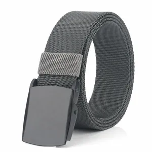 Cintura da Uomo in Tela di Nylon Ispessita Con Fibbia Automatica in Lega di Zinco Intrecciata Outdoor Tattica Casual Per Pantaloni
