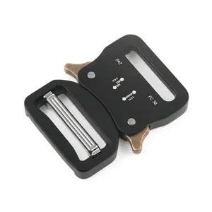 Professional Tactical Quick Release Buckle Zinc Alloy Heavy Duty Metal Cobra Style Safety Clasp For Outdoor Luggage Belt Straps
