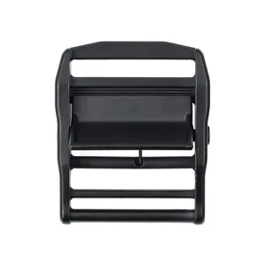 Heavy duty zinc alloy cobra buckle in matte black for tactical canvas belt hardware