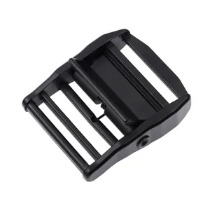Matte black zinc alloy tactical belt buckle with cobra style quick release mechanism