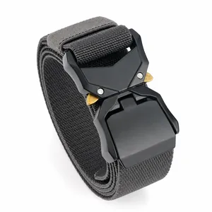 Herren Taktischer Nylon Gürtel Mit Schnellverschluss-Schnalle Aus Aluminiumlegierung Robuster Atmungsaktiver Outdoor Arbeitsgürtel