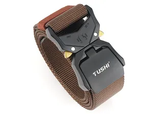 Détail de la ceinture tactique 3,8 cm avec boucle rapide et marquages de force 12KN-24KN