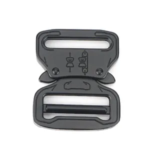 39mm cobra metal tactical quick release buckle in matte black zinc alloy finish