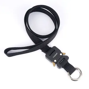 Tactische Snelspanner Sleutelhanger Zinklegering Nylon Heavy Duty Outdoor Auto Sleutelhouder Met Metalen Ring Voor Heren