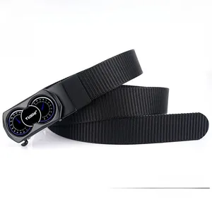 Detail of heavy duty nylon strap and dual-dial tactical buckle with TUSHI engraving