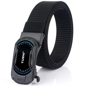 Ceinture tactique en nylon avec boucle automatique en alliage au design de cadran de course