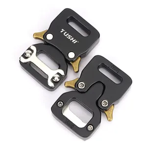 Hebilla táctica cobra de aleación de zinc 15mm para bolsos y cinturones negro mate