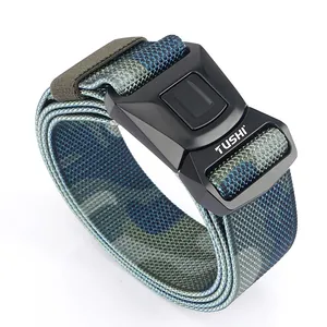 Taktischer Nylon-Gürtel mit Camouflage-Muster und Schnellverschluss für Herren im Freien