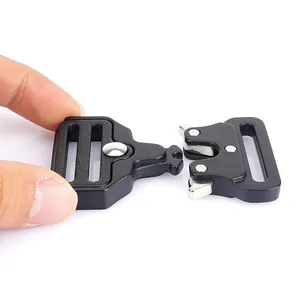 32mm black matte zinc alloy cobra buckle for tactical belts and heavy duty gear