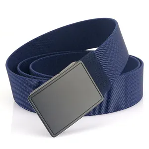 Men Tactical Nylon Webbing Belt With Zinc Alloy Quick Release Buckle Outdoor Casual Braided Adjustable Belt Breathable Sport Pants Belt