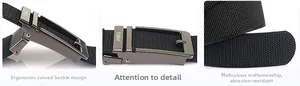 Detail view of durable nylon tactical belt showing ergonomic metal buckle and wear resistance
