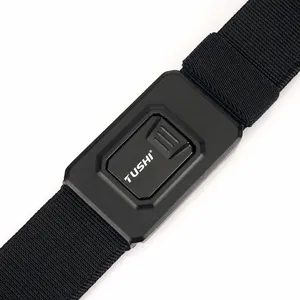 Men Tactical Nylon Belt With Quick Release Aluminum Alloy Buckle Durable Outdoor Training Military Style Workwear Waist Belt